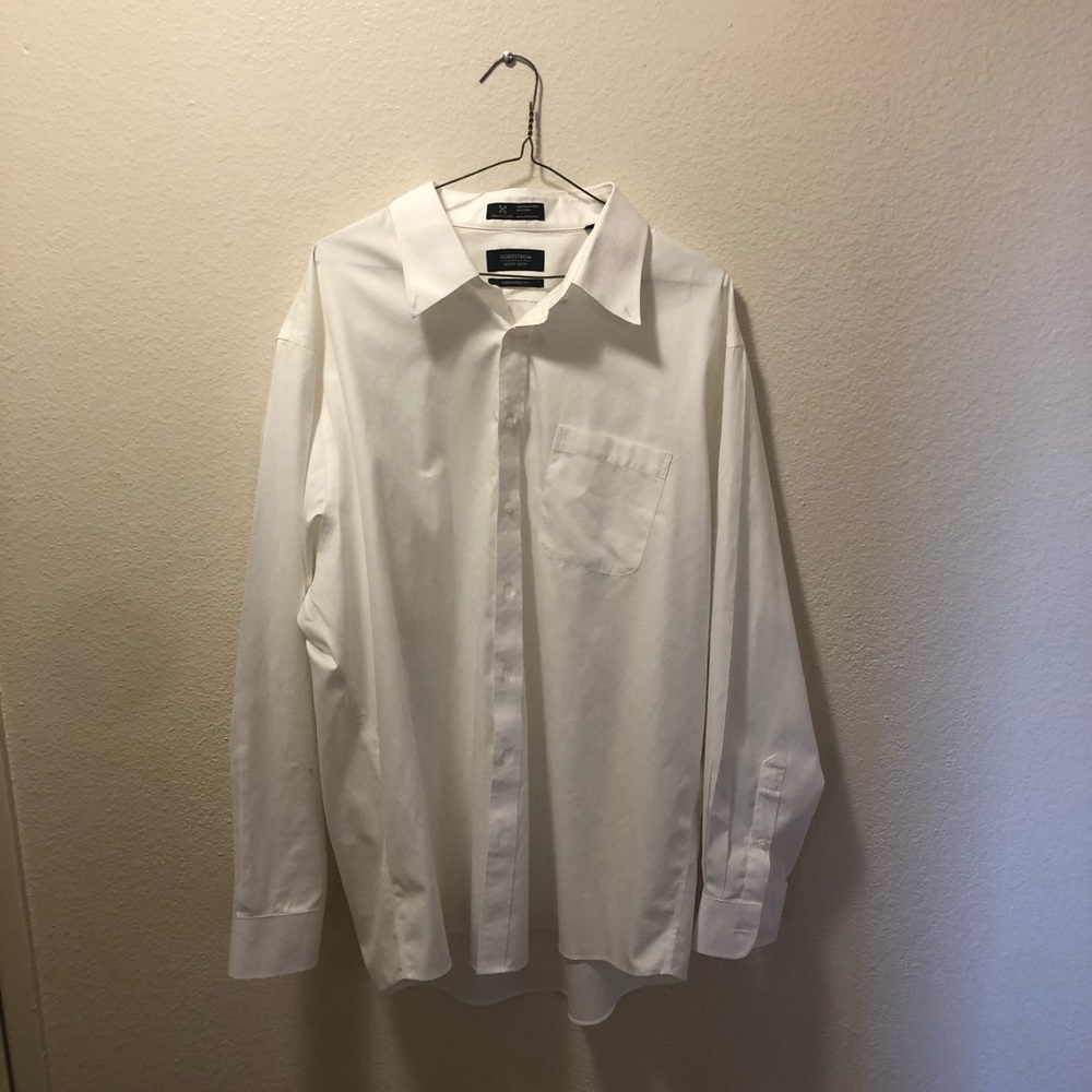 Nordstrom Traditional Fit Dress Shirt White